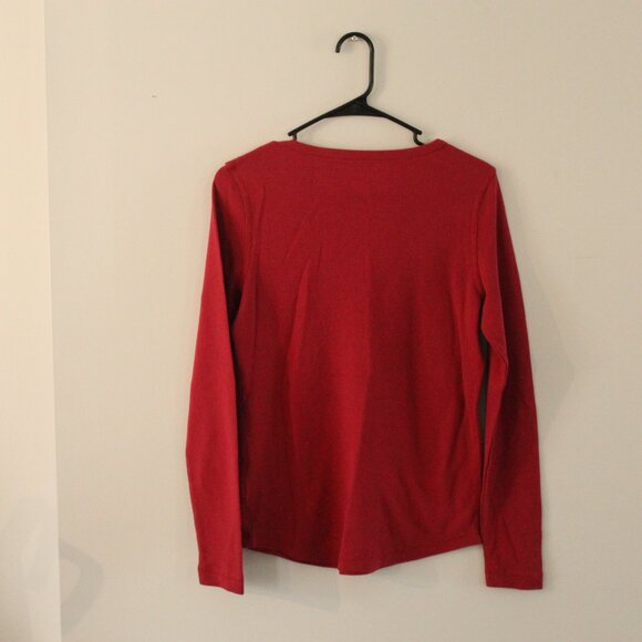 NorthCrest Berry Colored Blouse Size Top - Picture 2 of 3